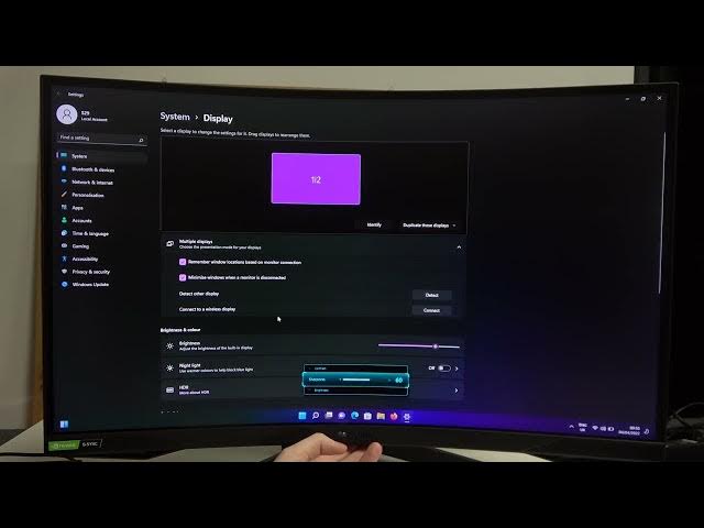 Video thumbnail for How to Change Screen Sharpness Samsung Odyssey G7? 2 ways to adjust sharpness