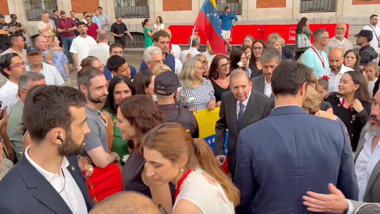 Video thumbnail for Spain: 20260707_Edmundo Gonzalez Urrutia in Madrid_ h199_001.