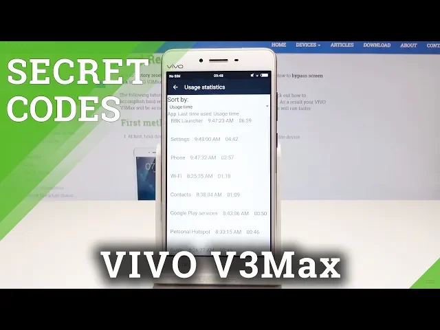 Video thumbnail for Secret Codes VIVO V3Max - Hidden Options / Advanced Settings