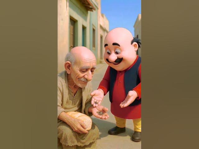Video thumbnail for दयालु मोटू ने उगाया समोसे का पेड़ - Motu Patlu cartoon ! #ai #cartoon #funny #trending