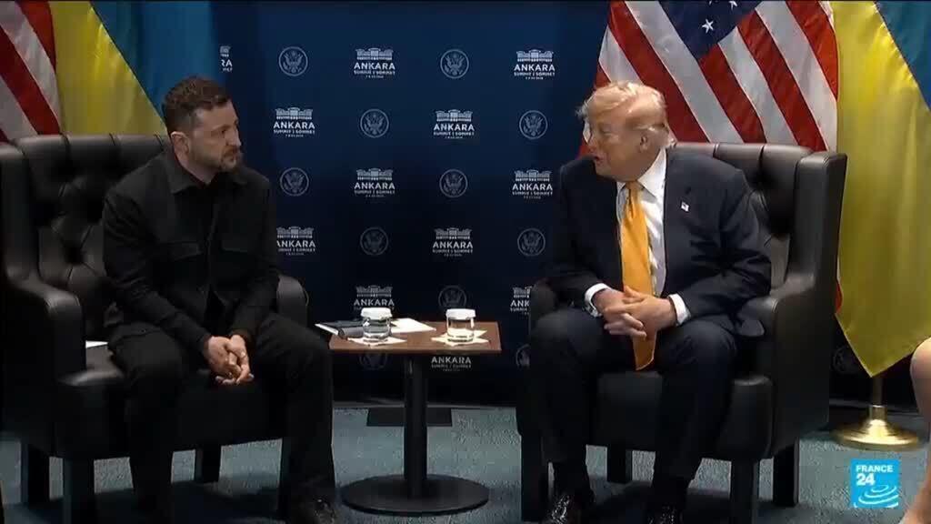Video thumbnail for Trump says the U.S. will give license to Ukraine to produce Patriot defense systems