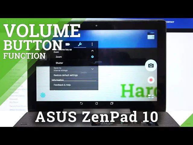 Video thumbnail for How to Change Volume Button Function in ASUS ZenPad 10 – Find Camera Volume Button Options