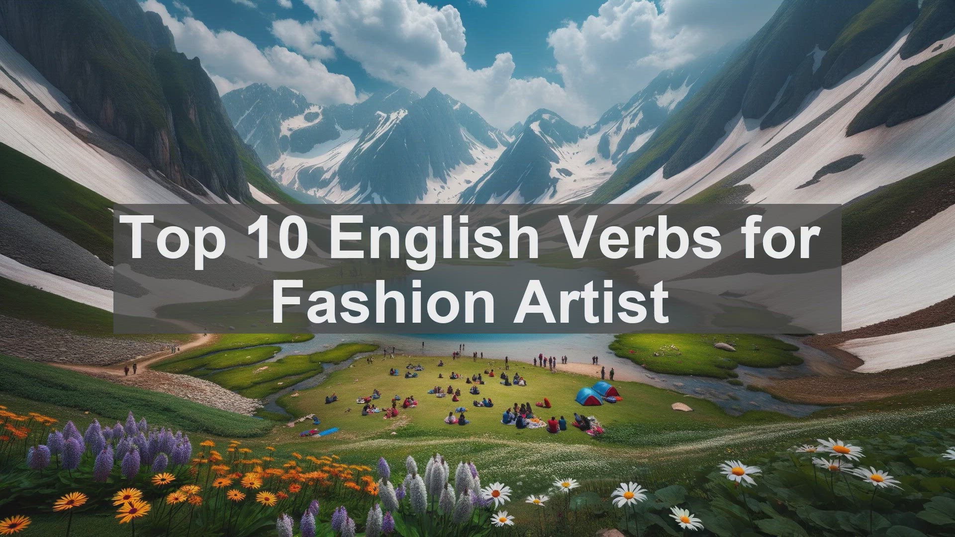 'Video thumbnail for Top 10 English Verbs for Fashion Artist'