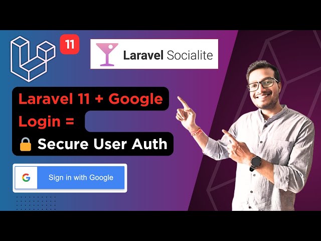 Video thumbnail for Laravel 11 Google Login Integration – Step By Step Guide with Socialite | Login with Google