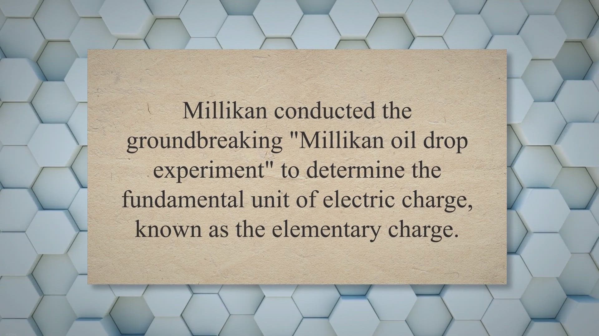 Video thumbnail for Millikan Oil Drop Experiment Class 11: History, Apparatus, Procedure, Observation - Laws Of Nature
