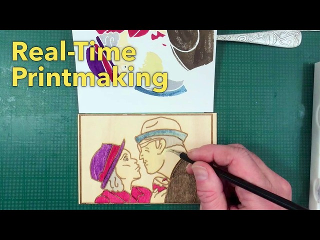 Video thumbnail for When Edie Kissed Roger 💋 😘 Painting a Provincetown Print in Real-TIme