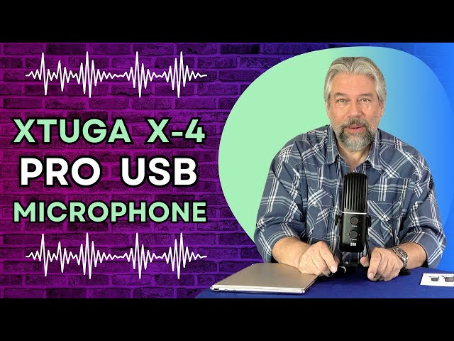 Video thumbnail for Up Your Voice Game with the XTUGA X-4 USB Desktop Condenser Microphone