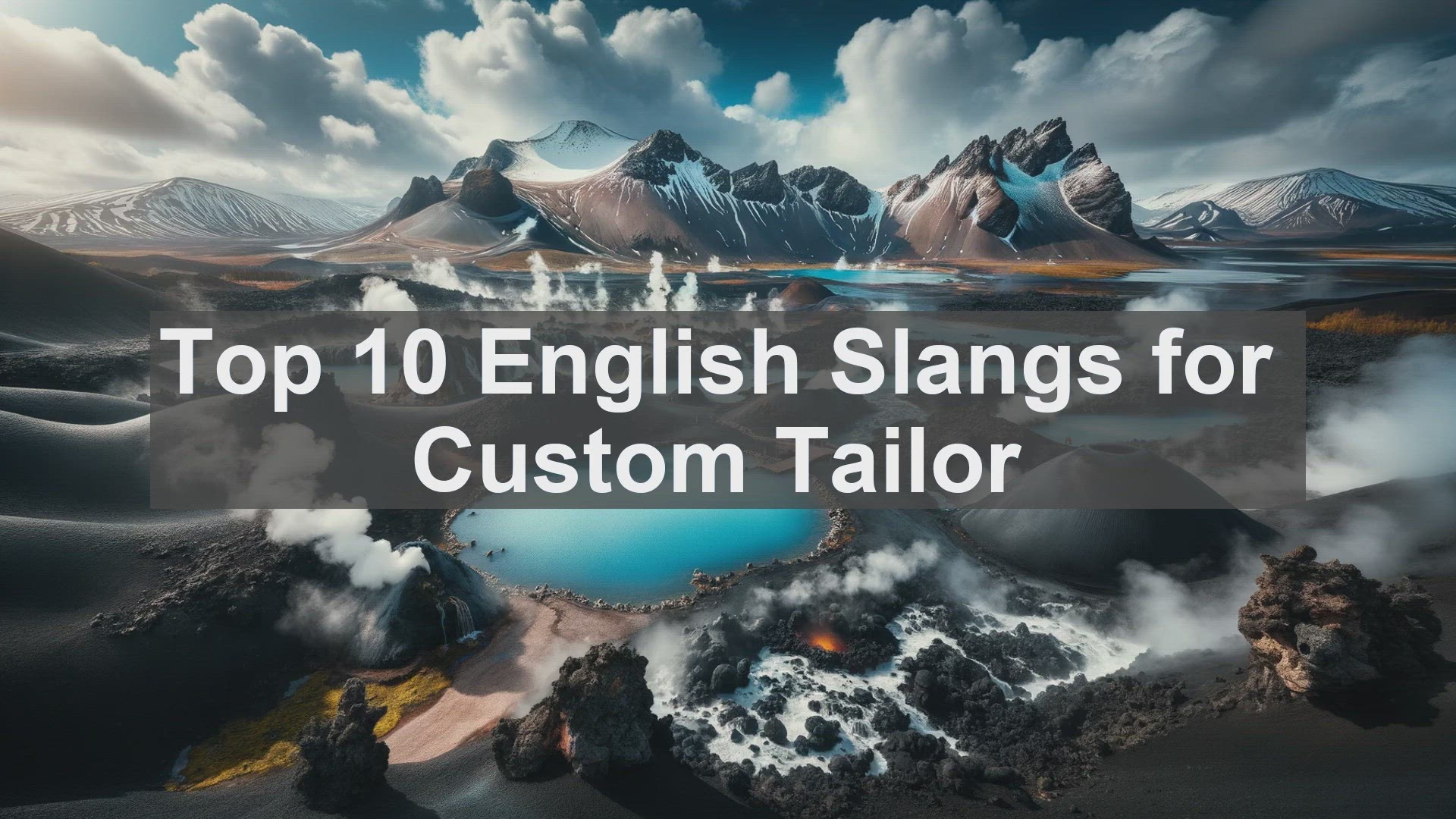 'Video thumbnail for Top 10 English Slangs for Custom Tailor'