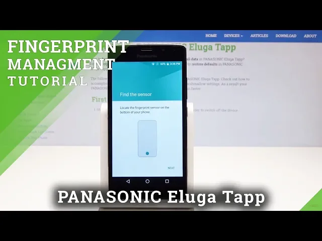 Video thumbnail for Fingerprint Protection in PANASONIC Eluga Tapp - Set Up Fingerprint