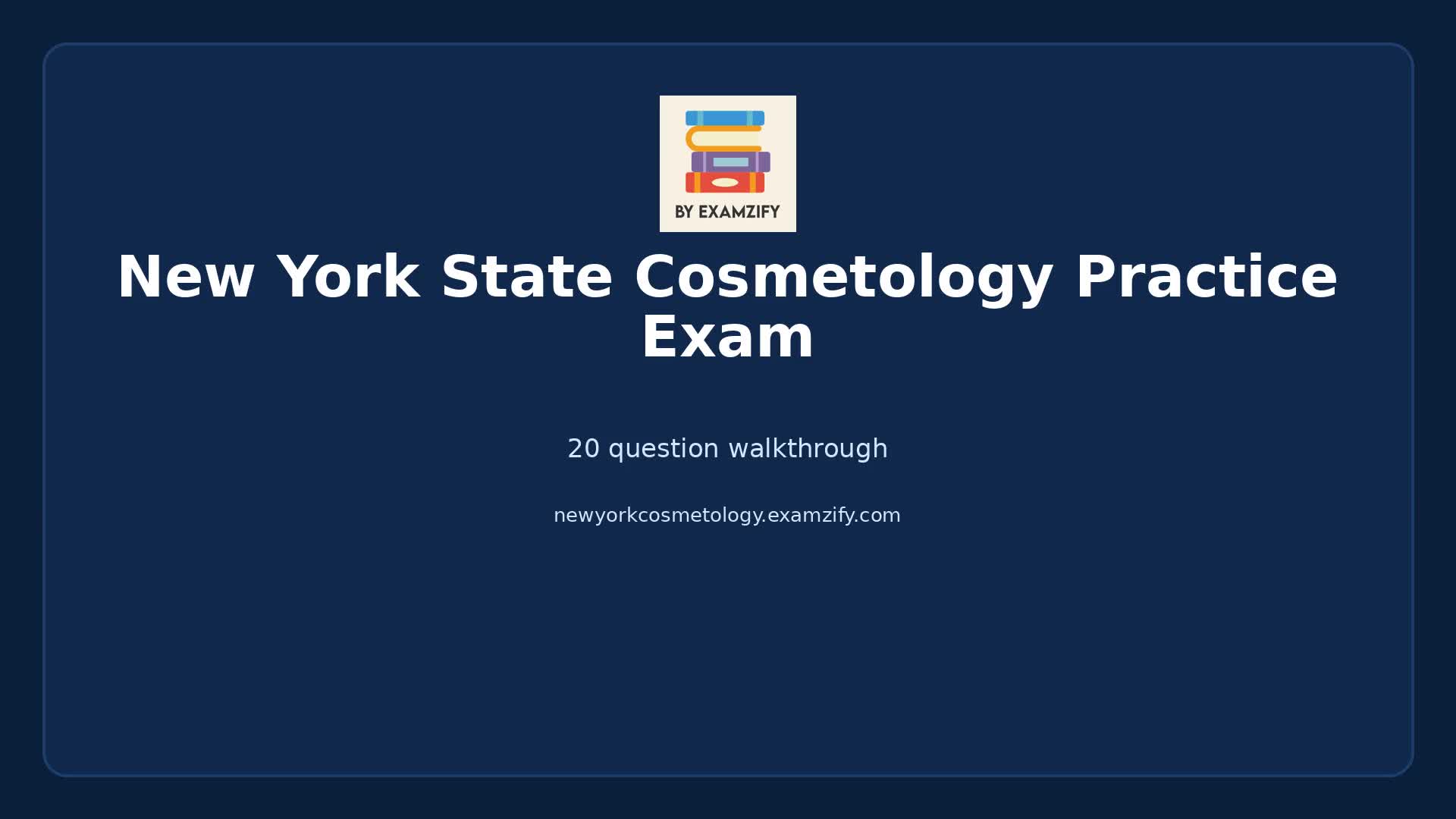 Video thumbnail for New York State Cosmetology Practice Exam