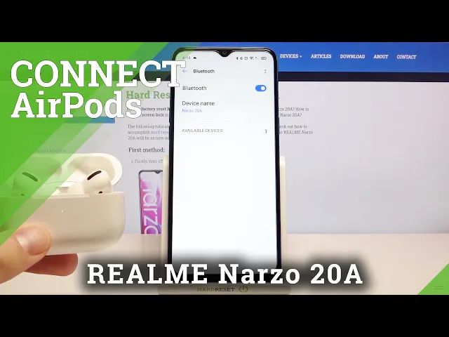 Video thumbnail for How to Pair AirPods with REALME Narzo 20A – AirPods Connection