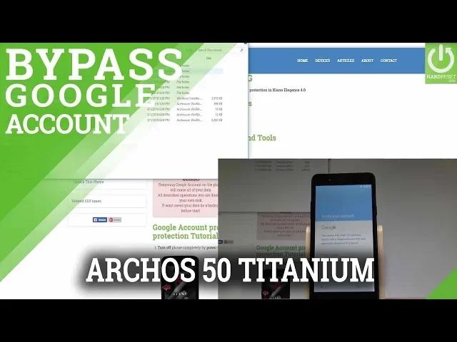 Video thumbnail for ARCHOS 50 Titanium UNLOCK FRP / Bypass Google Verifaction 2018