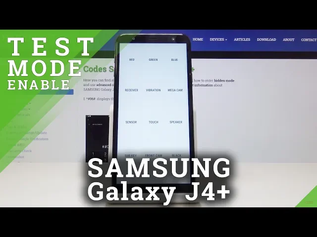 Video thumbnail for How to Test SAMSUNG Galaxy J4+ - Test Mode / Hardware Test