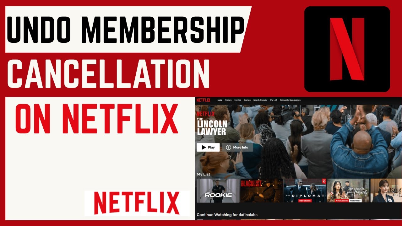 Video thumbnail for How To Undo Membership Cancellation On Netflix Account