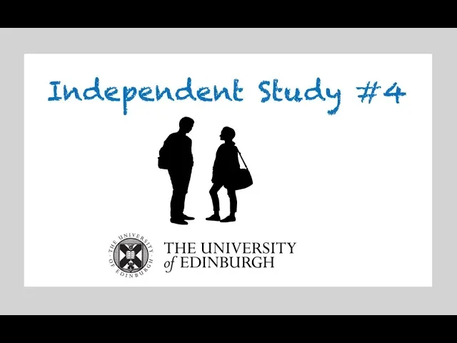 Video thumbnail for Independent Study Video 4: Lesson & worksheet (Edinburgh University)