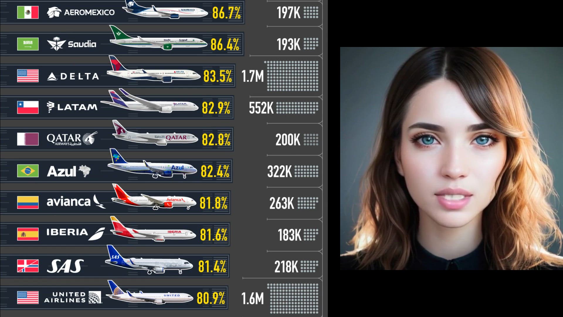 Video thumbnail for The Most On-Time Airlines (2025)