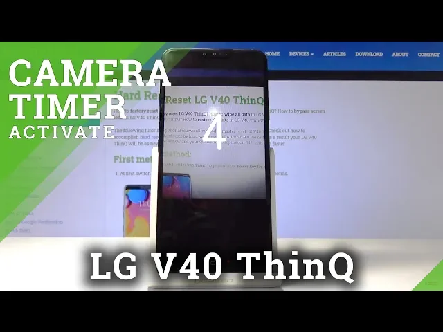 Video thumbnail for How to Set Up Camera Timer in LG V40 ThinQ – Camera Settings