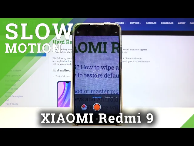 Video thumbnail for How to Record Video in Slow Motion – Camera Tricks on XIAOMI Redmi 9
