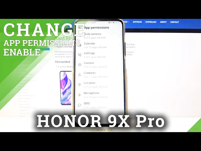 Video thumbnail for Manage App Permissions / App Customizations - HUAWEI Honor 9x Pro