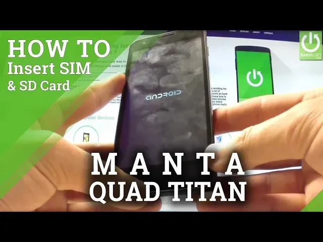 Video thumbnail for How to Set UP SIM and SD Card in MANTA MSP5008 Quad Titan