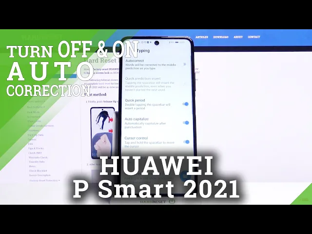Video thumbnail for How to Enter Text Correction in HUAWEI P Smart 2021 – Autocorrection Feature