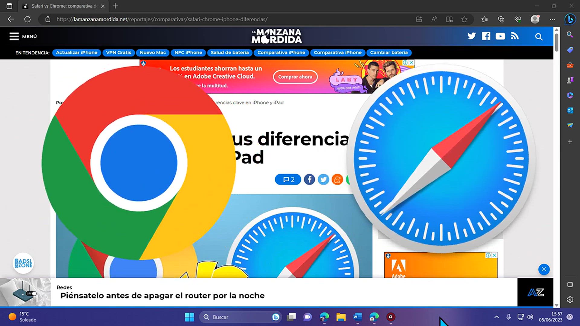 Video thumbnail for GOOGLE CHROME vs SAFARI || ¿Cuál es mejor, más rápido o más seguro? - Comparativa 2024