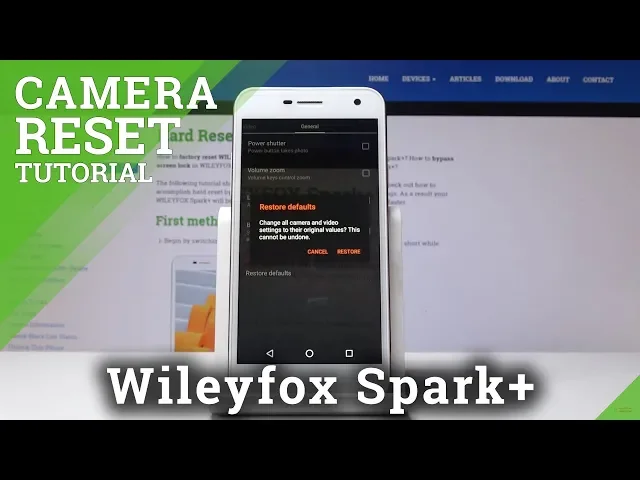 Video thumbnail for How to Reset Camera in Wileyfox Spark+ - Restore Camera Defaults