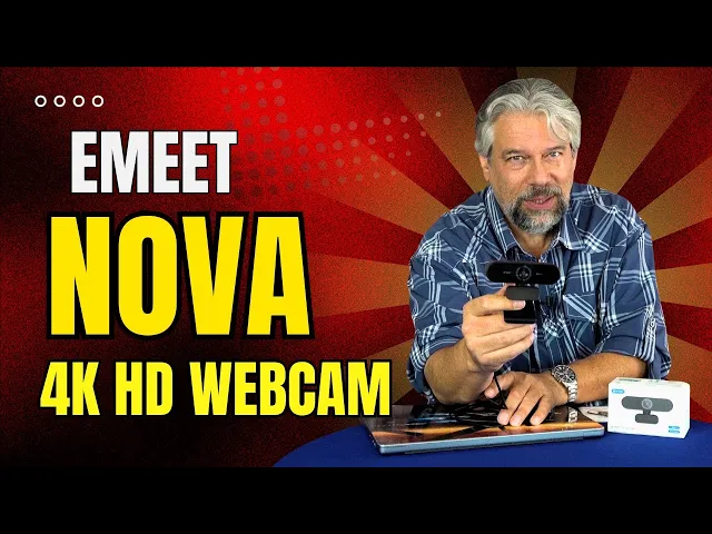 Video thumbnail for EMEET Nova 4K PC/Mac Webcam -- DEMO & REVIEW