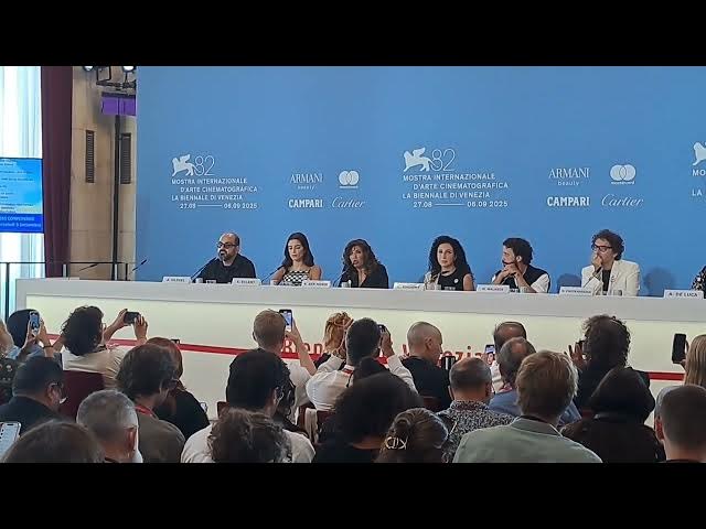 Video thumbnail for Venice Film Festival, interview with cast movie The voice of Hind Rajab