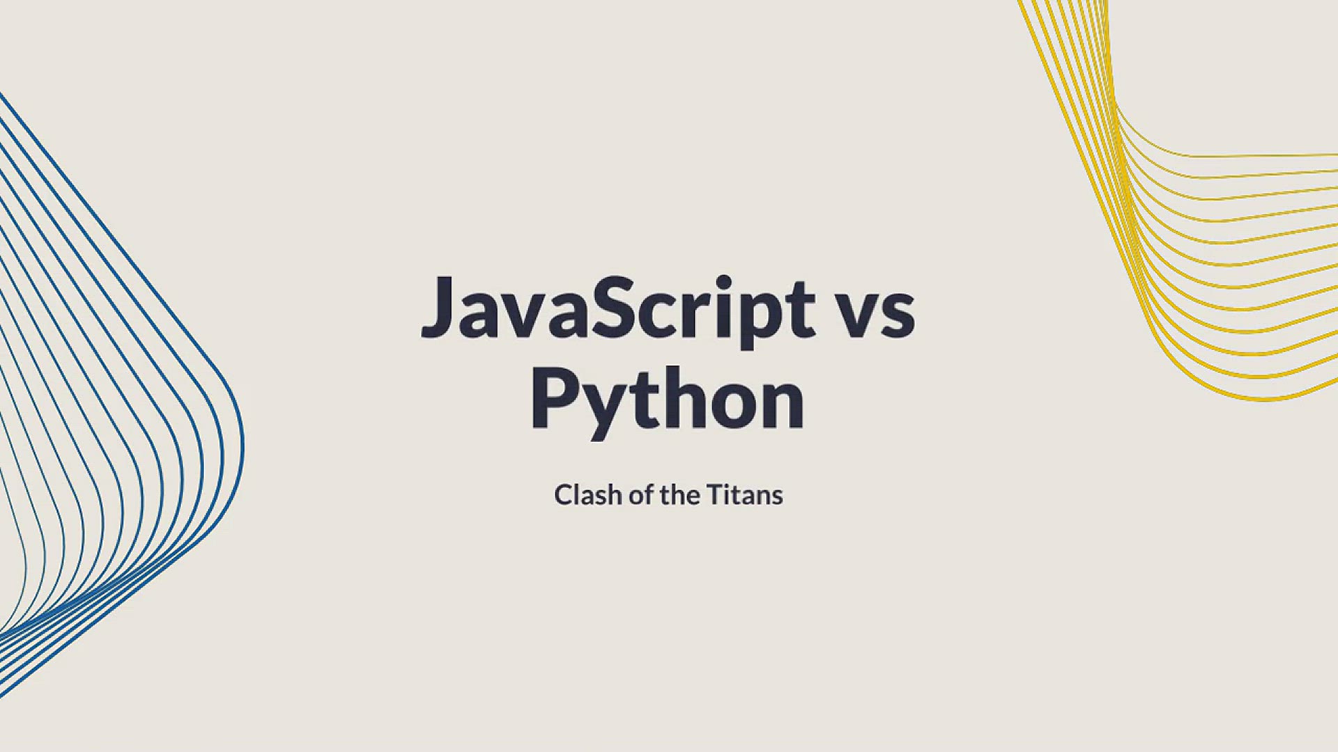 'Video thumbnail for  JavaScript vs Python : Can Python Overtop JavaScript by 2023?'