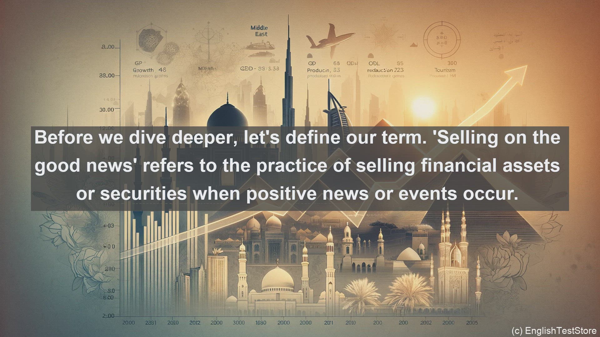'Video thumbnail for Selling on the good news in economics and finance'