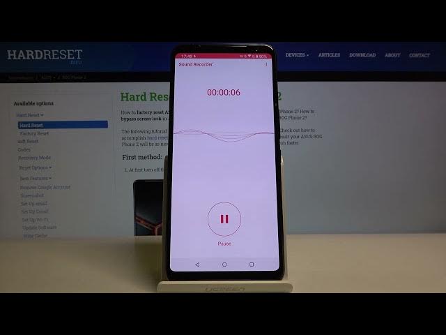 Video thumbnail for How to Record Sounds on ASUS ROG PHONE 2 – Use Sound Recorder App