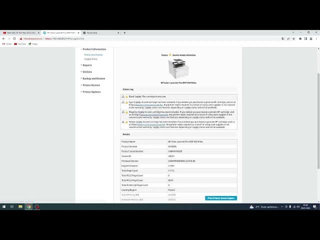 Video thumbnail for How to calibrate Color Interval on HP Color LaserJet Pro / Set auto calibration on Hp LaserJet Pro