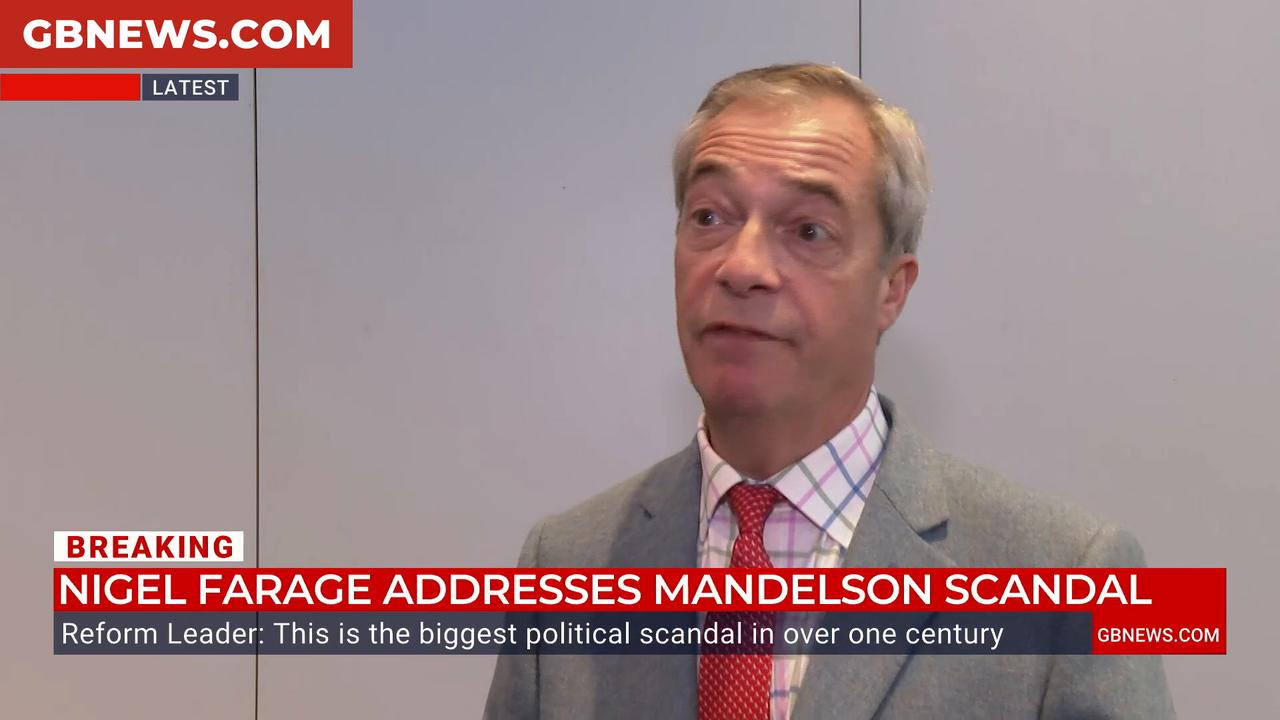 Video thumbnail for WATCH: Nigel Farage sets expiry date for Keir Starmer after apologising for Peter Mandelson scandal