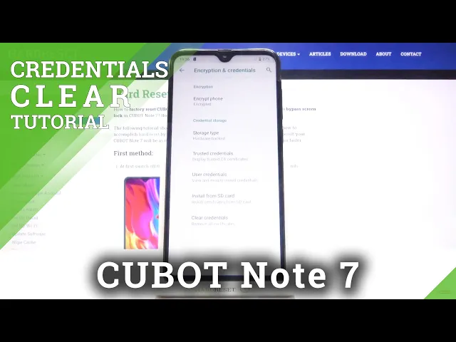 Video thumbnail for How to Clear Credentials on CUBOT Note 7 – Remove Licenses