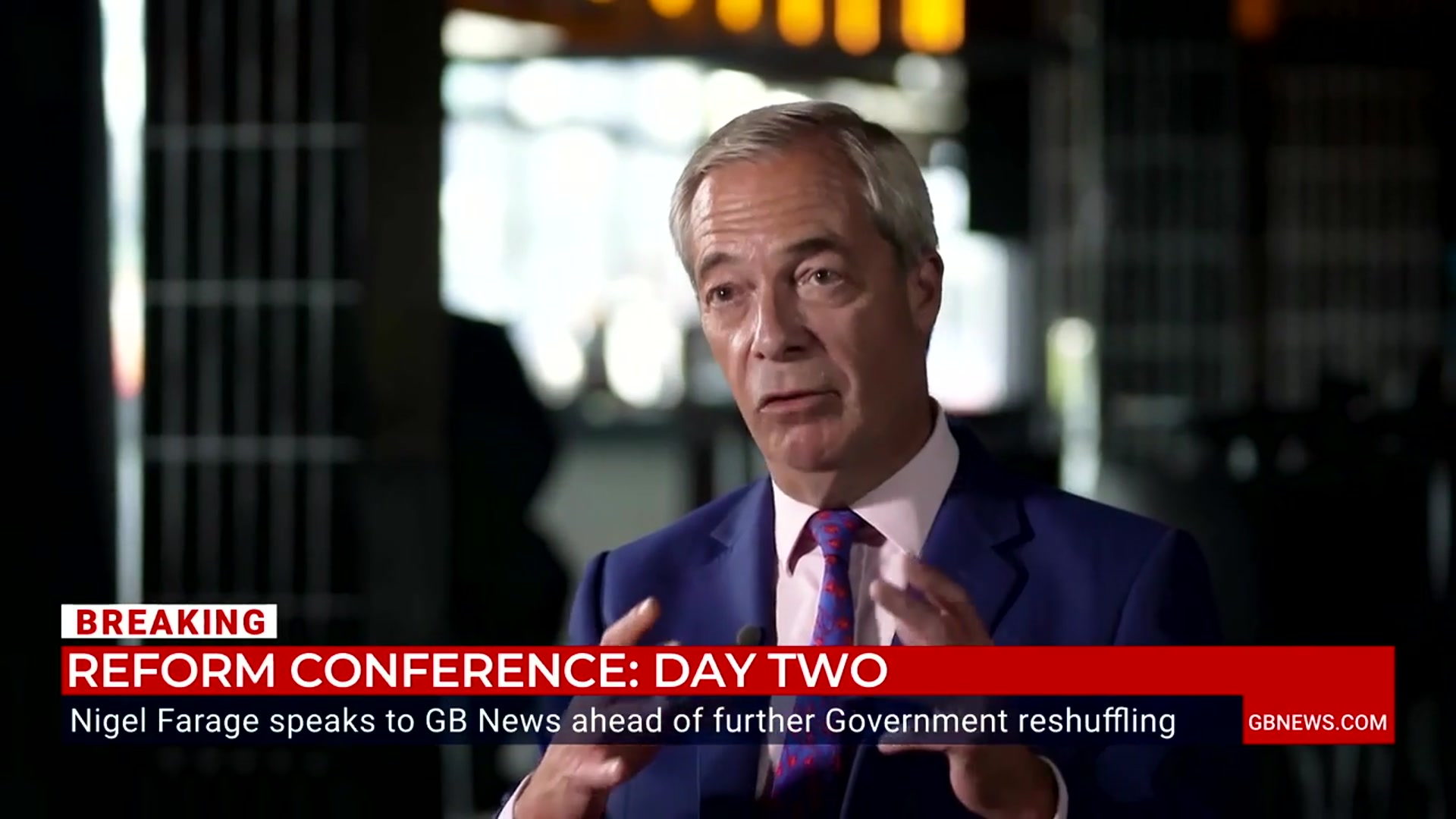 'Video thumbnail for WATCH: Nigel Farage declares Reform will 'not become Conservatives 2.0''