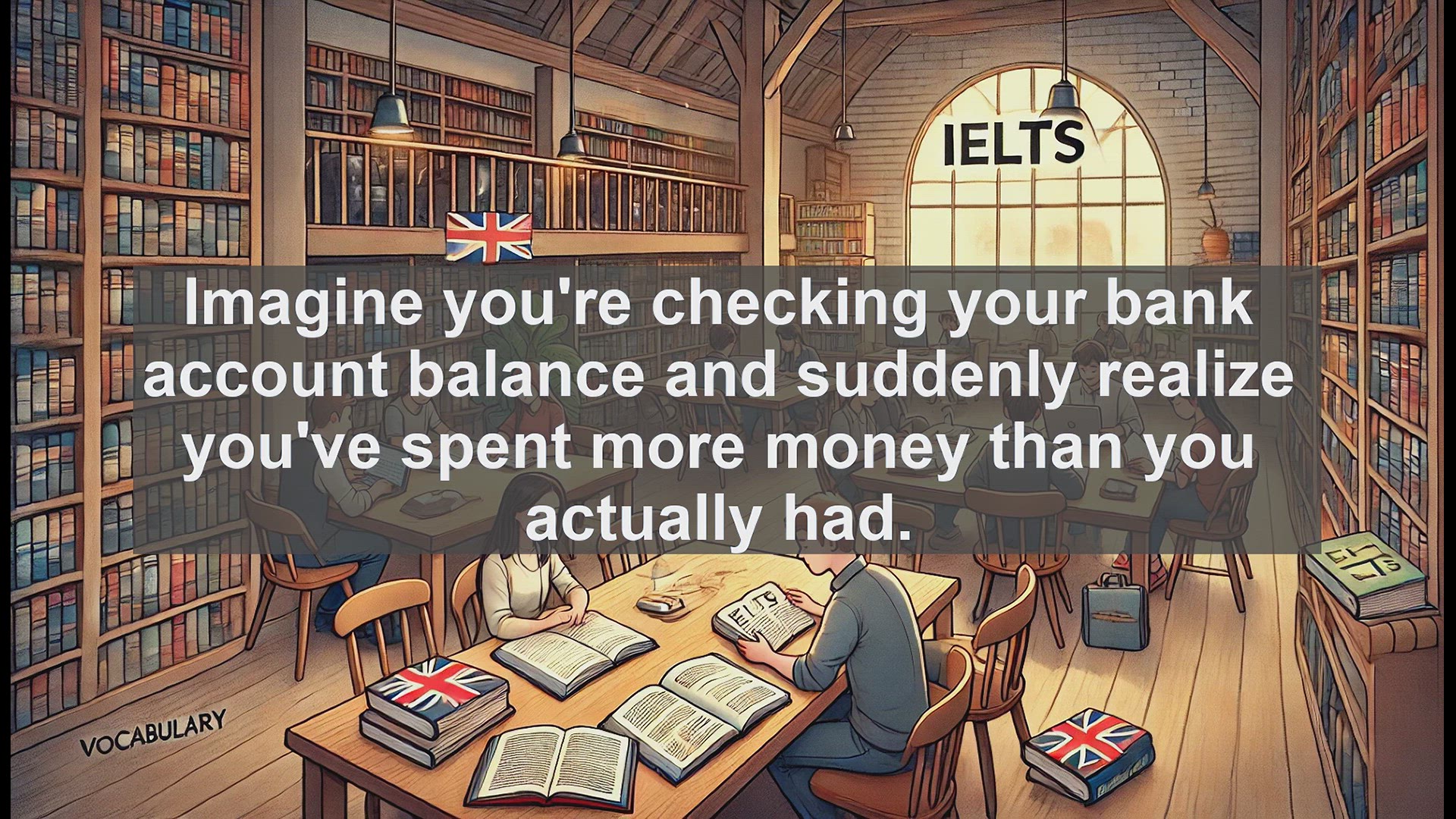 'Video thumbnail for 2500 Must Know IELTS 6.5 Vocabulary - Understanding Overdraft: What It Means for Your Bank Account'