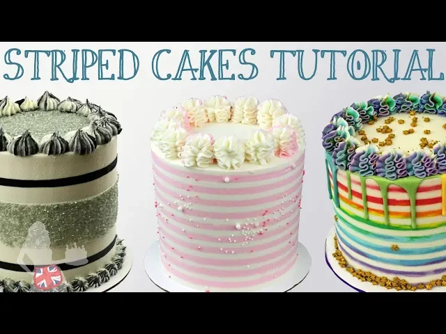 Video thumbnail for Cake Stripes | 4 Secrets For Perfect Stripes On Cakes