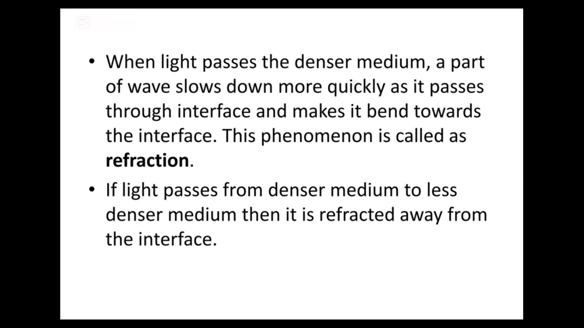 'Video thumbnail for Refractive index '