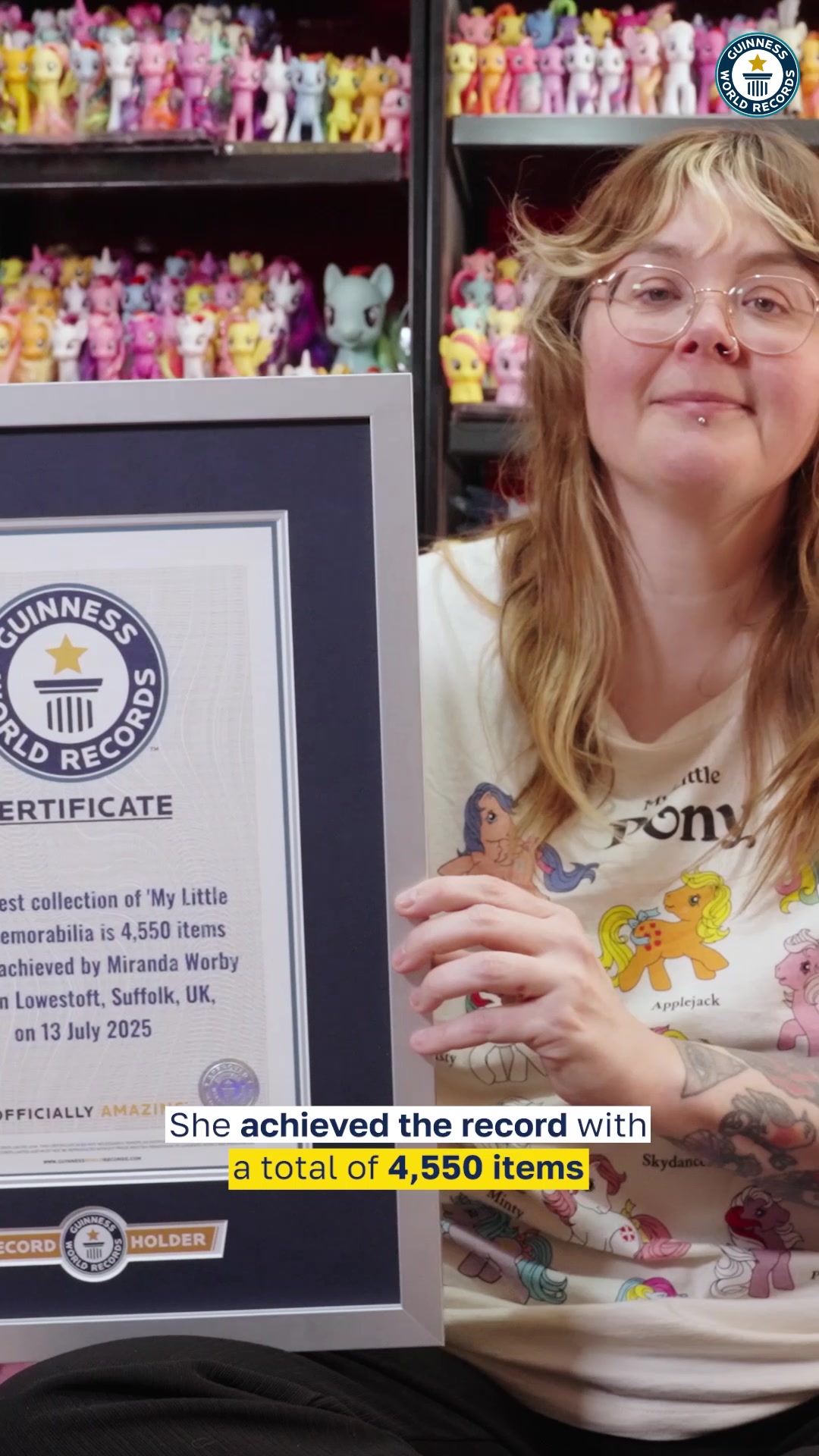 Video thumbnail for Largest collection of My Little Pony memorabilia - 4,550 items held by Miranda Worby