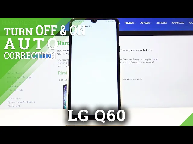 Video thumbnail for How to Activate Auto Correction in LG Q60 - Automatic Word Correction