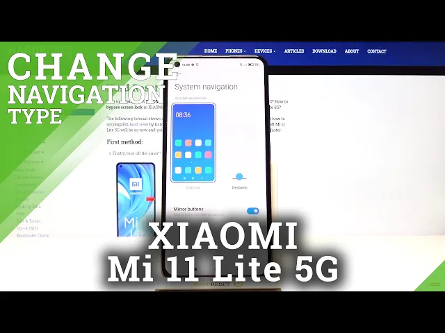 Video thumbnail for How to Change Navigation Bar From Buttons to Gestures in XIAOMI Mi 11 Lite 5G