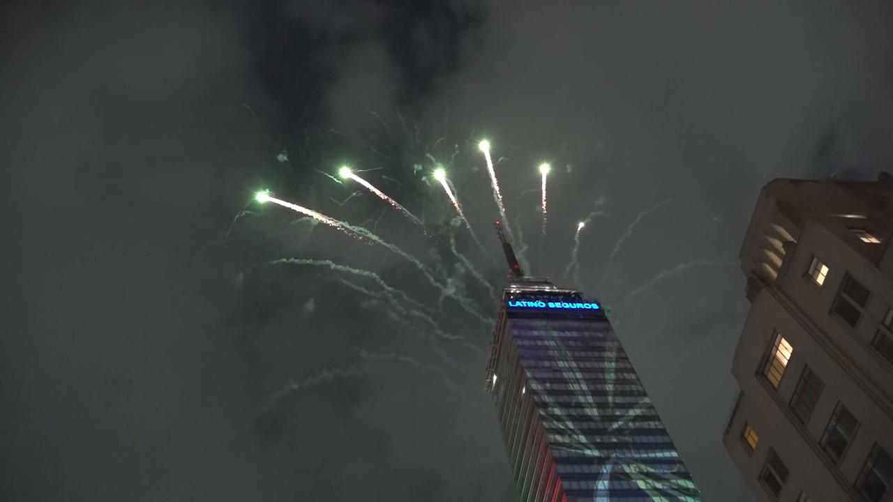 Video thumbnail for Mexico: Fireworks light up Mexico City ahead of 2026 World Cup opener.