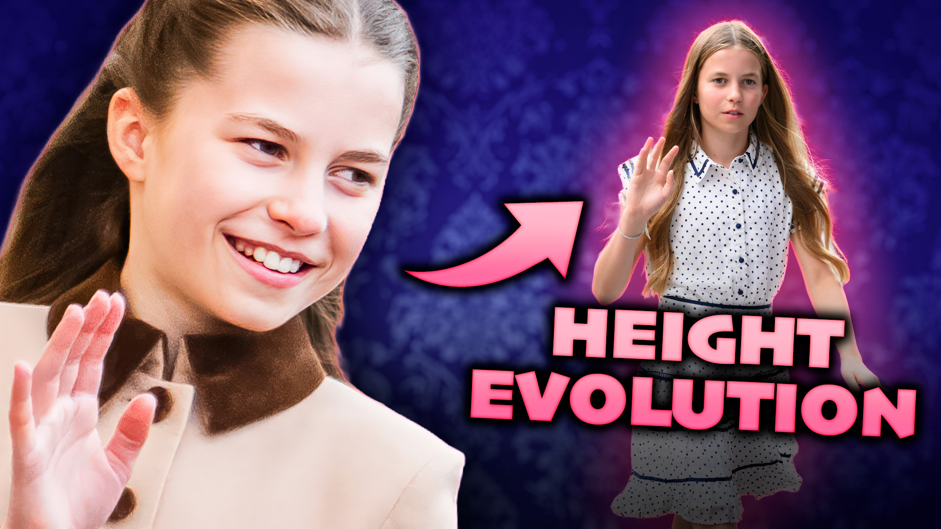 Video thumbnail for Princess Charlotte's Stunning Height Transformation
