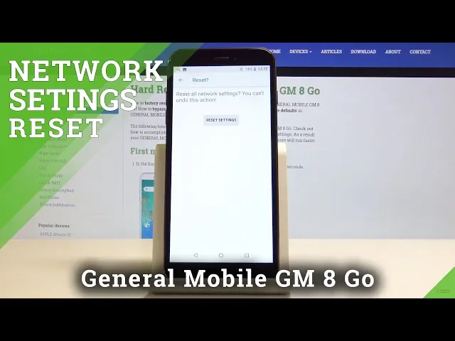 Video thumbnail for How to Reset Network Settings in GENERAL MOBILE GM 8 Go - Restore Network