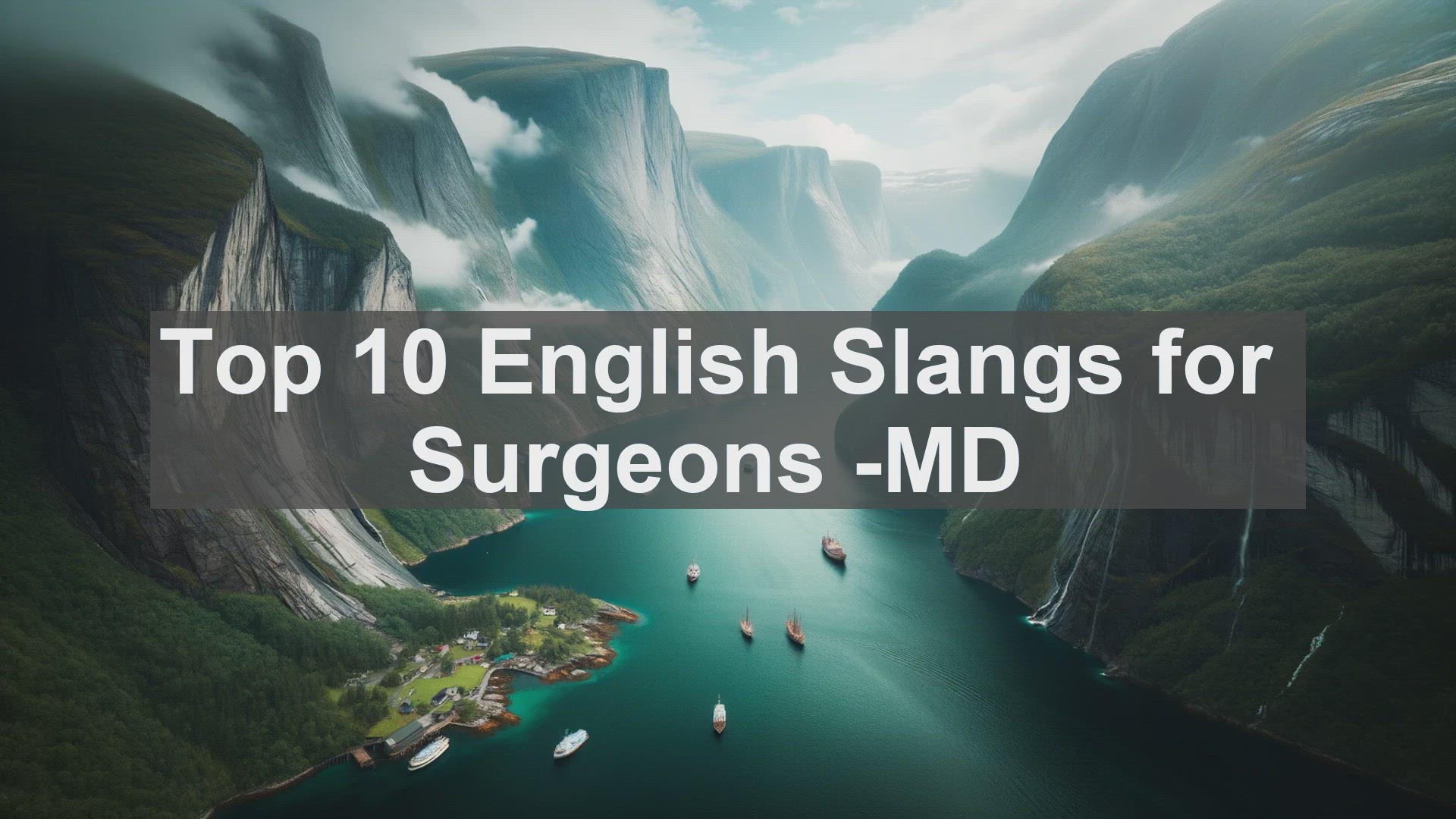 'Video thumbnail for Top 10 English Slangs for Surgeons MD'