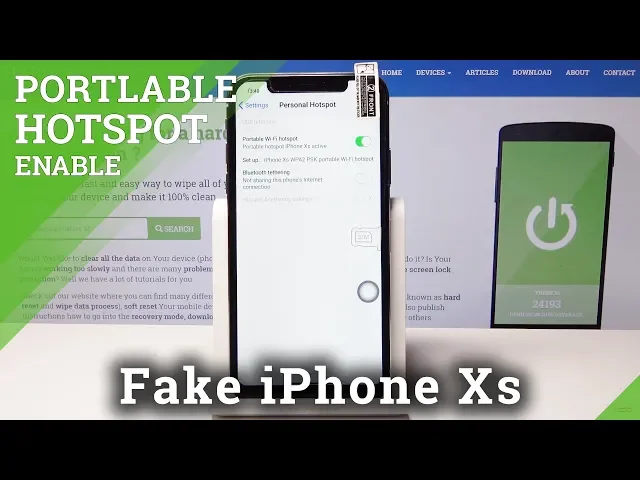 Video thumbnail for How to Create Portable Hotspot in Fake iPhone Xs