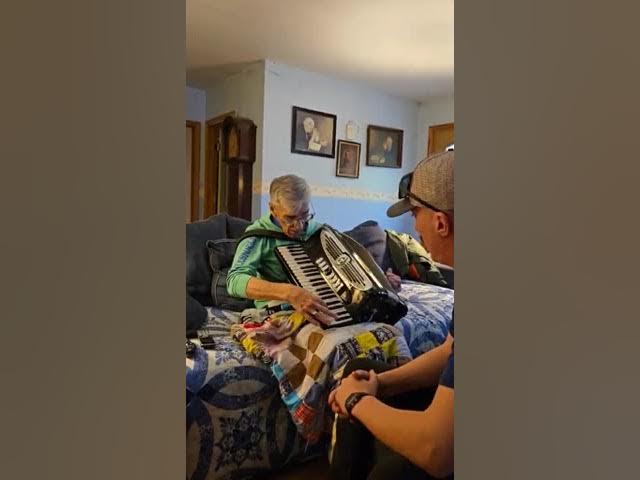 Video thumbnail for Carl Miner giving Josiah an Accordion Lesson