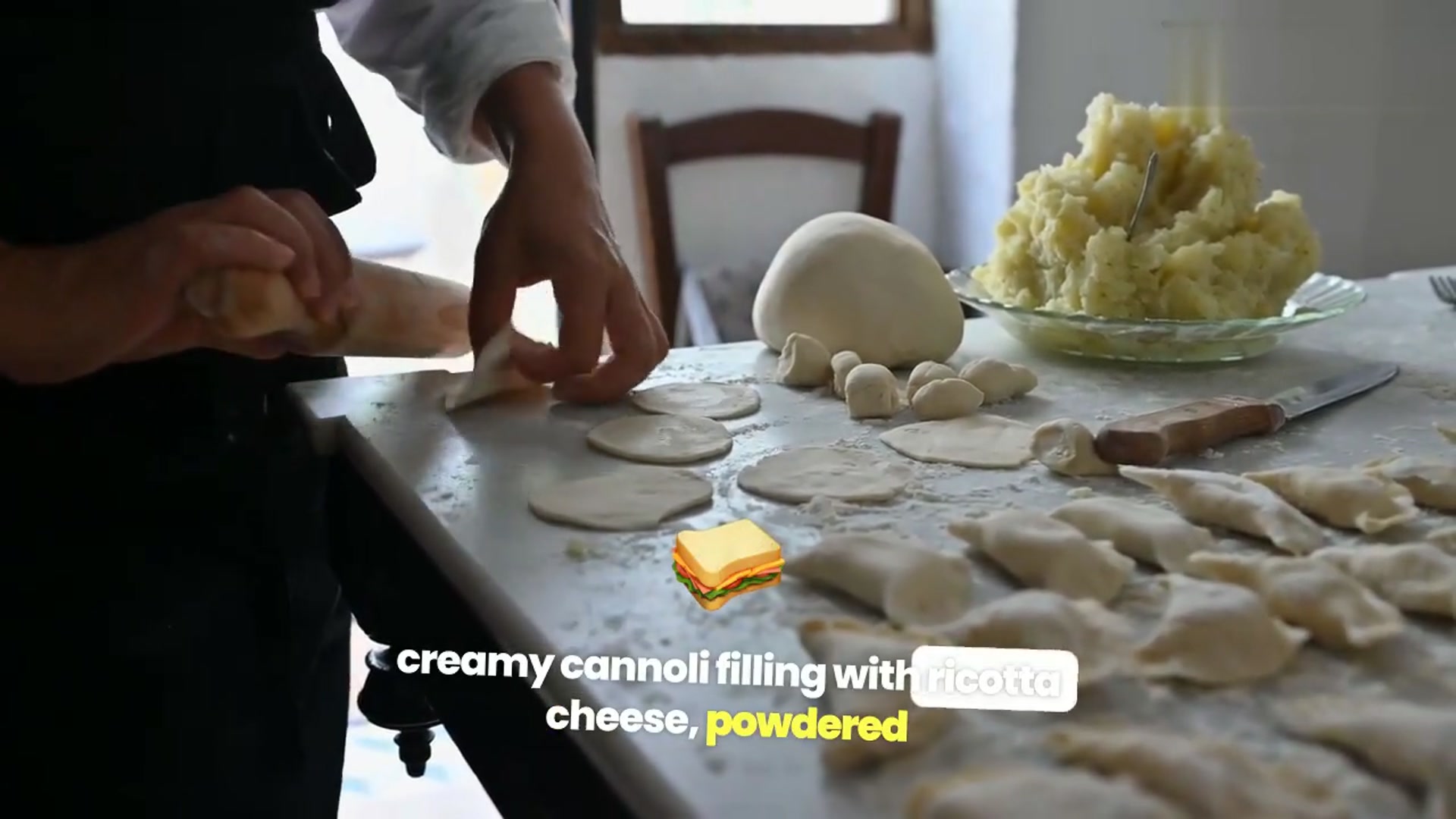 Video thumbnail for Decadent Cannoli Cookie Cups