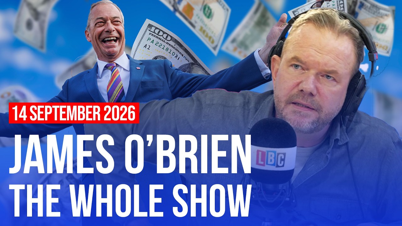 Video thumbnail for £72m from crypto billionaires is not at all like union donations | James O'Brien - The Whole Show